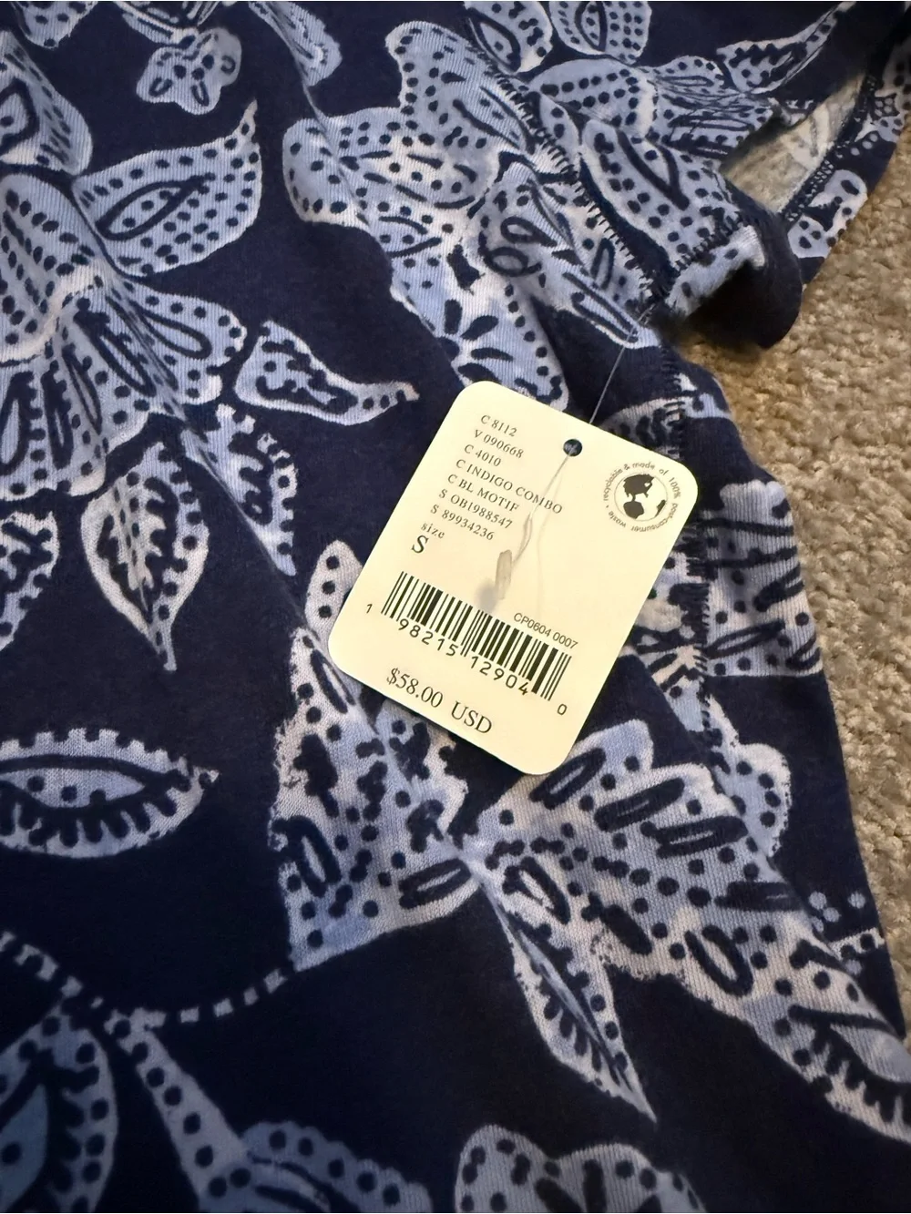 Free People We the Free NWT Nina Printed Tee S $58